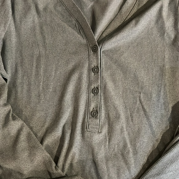 Athleta Ribbed Henley - Picture 3 of 4